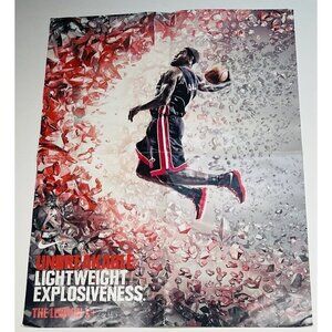 24"x18" NIKE LEBRON X+ LeBron James Unbreakable Lightweight Explosiveness POSTER
